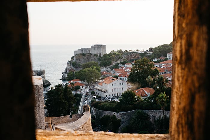 view of fortress from city walls