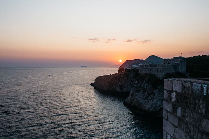 sunset from city walls